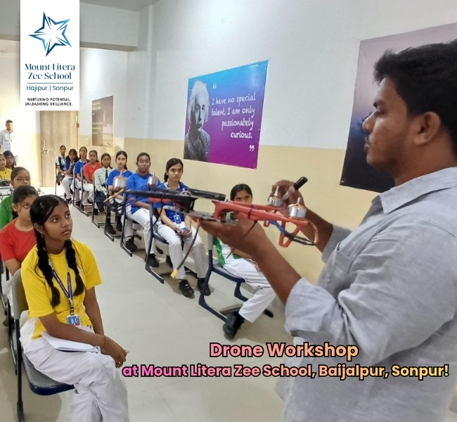 Drone workshop at MLZS hajipur 